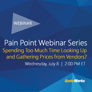 Pain Point Webinar Series: Spending too much time sourcing items from vendors?