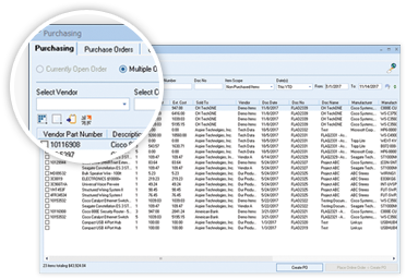 Create Purchase Orders and Reduce Quoting Errors